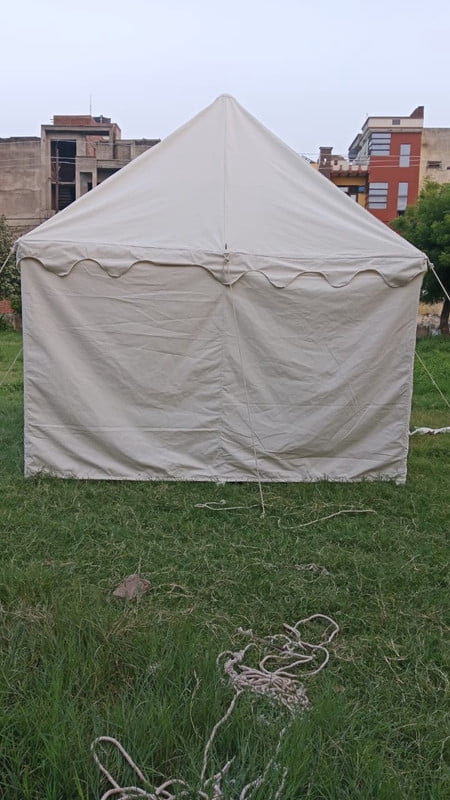 Camping Tent Medieval Knight Harold square Natural color Water proof Tent 4.5X4.5 M