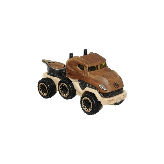 Tyrannosaurus Rex, Jurassic World, Brown - Mattel Hot Wheels HHB74956S - 3" Scale Diecast Model Car