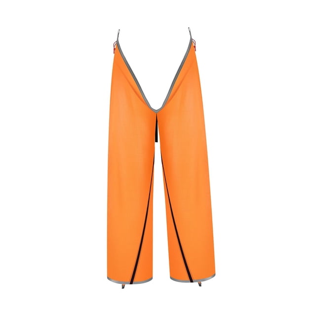 Pantalones de lluvia Sobrepantalones de lluvia Pantalones para vadear con tira reflectante Sobrepantalones a prueba de viento Naranja Yuyangstore Pantalones impermeables para la lluvia