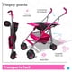 thumbnail image 4 of Carriola de bastón The Baby Shop compacta,frenos,arnés,8 llantas Rosa, 4 of 6