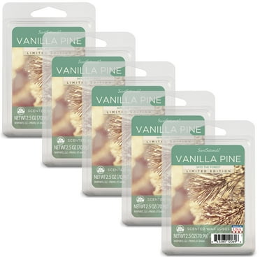 Vanilla Pine Scented Wax Melts, ScentSationals, 2.5 oz (5-Pack)