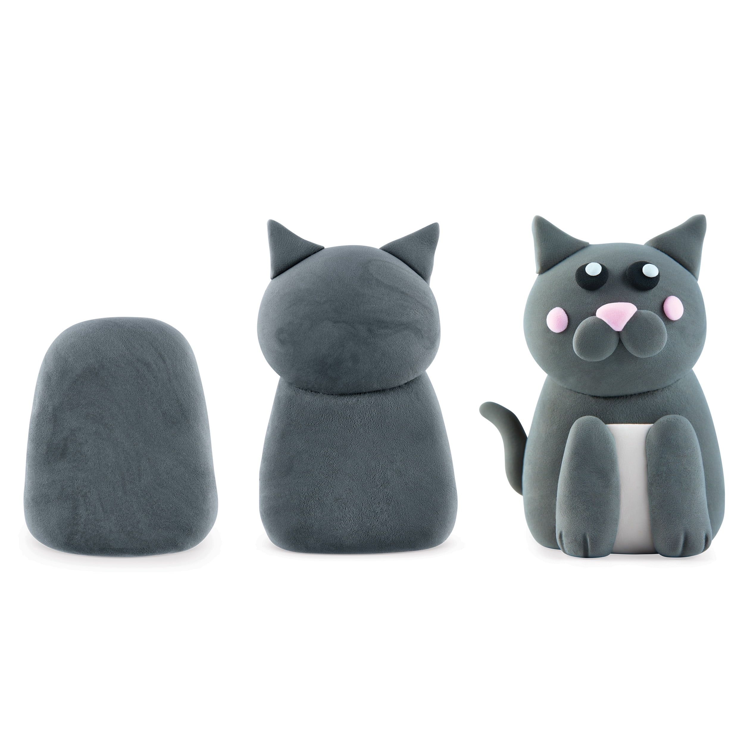 Pen+Gear Air Dry Clay Sculpting Kit, Gray Cat, 8 oz