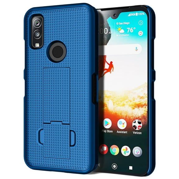 Nakedcellphone Kickstand Series Compatible with Verizon Kyocera DuraSport 5G UW (C6930) Case, Slim Hard Phone Protector Cover View Stand