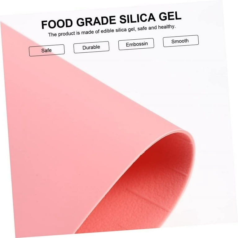 Kitchen Silicone Baking Mat New Non Slip Non Stick Silicone Pastry Pad for  Rolling Out Dough, Baking Mats Silicone for Baking Cookie Sheets, Thick  Heat Resistant Mat for Oven Bread (Pink) 
