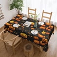 thumbnail image 2 of Tropical Tablecloth 60 inch Round, Durable Table Cover for Kitchen Dining Room, Holiday Tablecloth for Party Dinner, 2 of 5