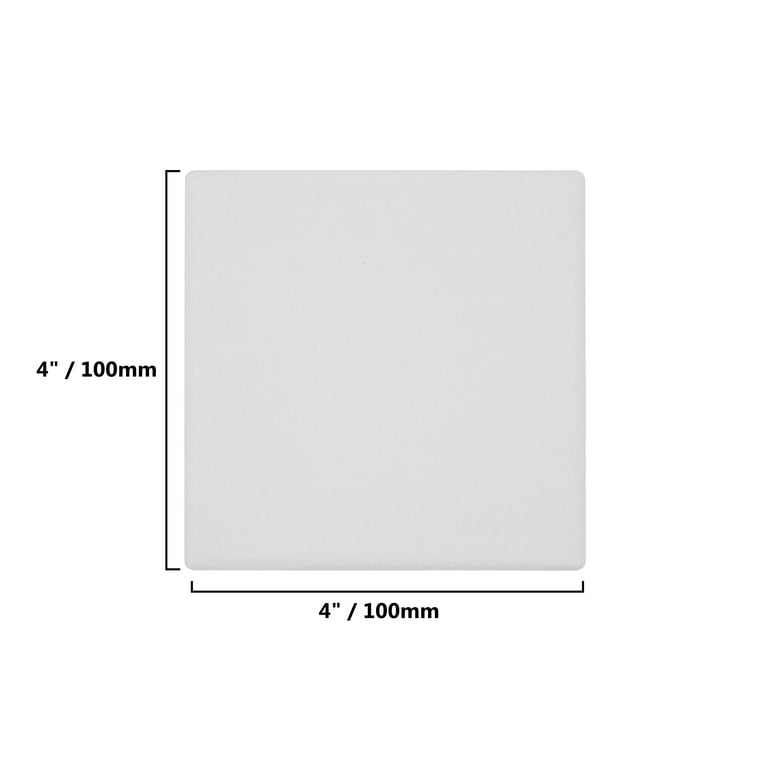 Better Crafts Glass Square Tiles 4x4 inches | Clear Glass Tiles for Crafts  With Smooth Surface (Pack of 24)