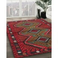 thumbnail image 2 of Ahgly Company Indoor Rectangle Contemporary Red Oriental Area Rugs, 3' x 5', 2 of 6