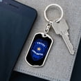 thumbnail image 5 of Police Lives Matter Stainless Steel or 18k Gold Premium Swivel Dog Tag Keychain, 5 of 10