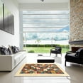 thumbnail image 7 of Ahgly Company Machine Washable Indoor Rectangle Contemporary Sienna Brown Area Rugs, 6' x 9', 7 of 7