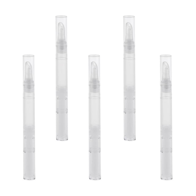 3ml 5Pcs Bolígrafo giratorio vacío / Brillo de bios / Tubo de para pestañas / Contenedor de aceite -5 colores Transparente Zulema Tubos de brillo de labios