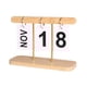 thumbnail image 3 of Calendario perpetuo de escritorio, reutilizable, decorativo para cocina de estilo rústico. Madera, 3 of 9