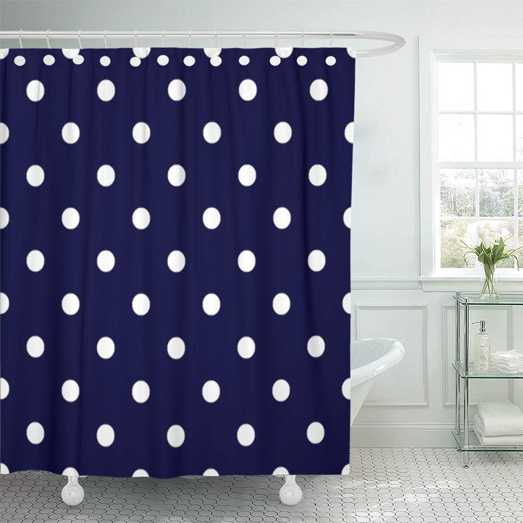 KSADK Abyss Polka Dot Style Dark Blue and White Beautiful Cheerful