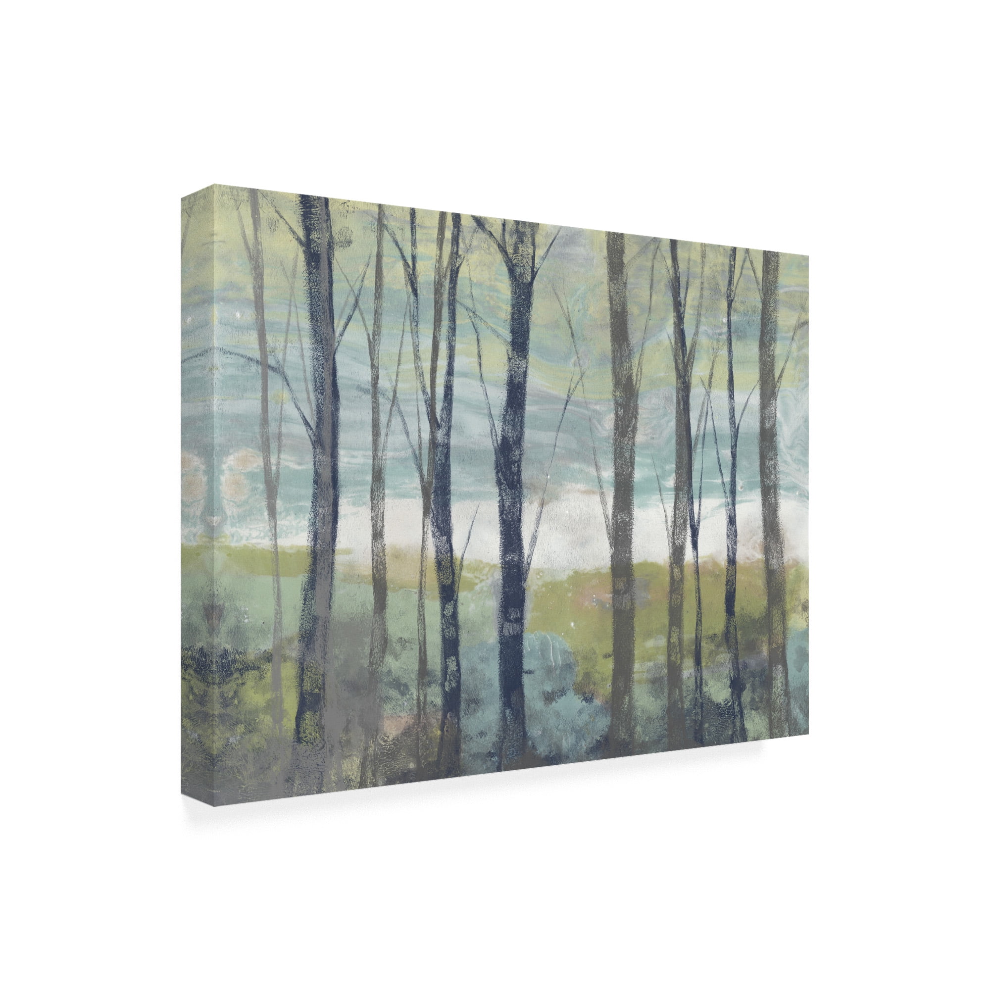 Trademark Fine Art 'Pastel Birches I' Canvas Art by Jennifer Goldberger