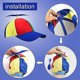 thumbnail image 4 of Helicopter Propeller Colourful Propeller Men's Size Adjustable Baseball Cap for Boys and Girls(yellow, 4 of 5
