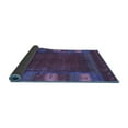 thumbnail image 2 of Ahgly Company Indoor Round Abstract Blue Contemporary Area Rugs, 8' Round, 2 of 4