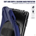 thumbnail image 7 of XYX Case for Fire HD 10 Tablet (13th Generation, 2023 Release) with 360 Degree Rotating, Hand Strap, Shoulder Strap, Navy Blue, 7 of 7