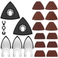 thumbnail image 2 of Oscillating Tool Sanding Pads Kit Triangle Finger Sandpaper Assortment Hook And Loop Multipurpose Grinding 65 Pcs (asshown ), 2 of 10