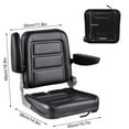 thumbnail image 2 of Excavator-Compatible Forklift Seat, Fold-Down Backrest for Heavy-Duty Mining, Quarry Equipment, 2 of 8