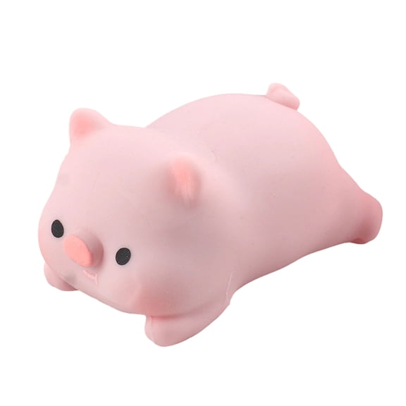 Rednachen Pink Pig Squishy Slow Rise Stress Relief Toy, Soft Cute Animal Squeezable Fidget Toy, Portable Decompression Sensory Toy for Home Office Travel, Relaxing Unwind Gift