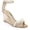 Rose Gold, variant on Jewel Badgley Mischka Womens Laurence Satin Wedge Pumps