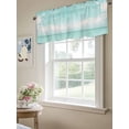 thumbnail image 6 of Turquoise Ocean Curtain Valances for Windows, Summer Beach Coastal Horizon Scenery Kitchen Valance Window Treatment, Light Filtering Block Curtains for Bathroom/Bedroom/Living Room 42'' x 12'', 6 of 9