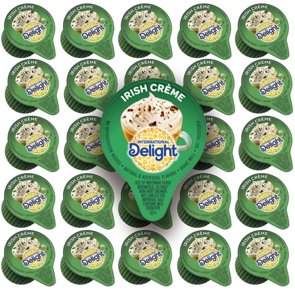 International Delight, Irish Creme, Single-Serve Non-Dairy Coffee Creamers 0.5 fl. oz 50 counts