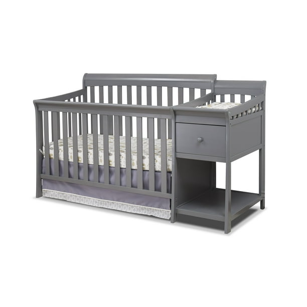 Sorelle Florence 4in1 Convertible Crib and Changer, Gray Walmart