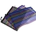 thumbnail image 2 of 6 Pack 3 Colors esh Zipper Pouch Document Bag, ulti Purpose Document File Holder Letter Size/A4 Size, 2 of 8
