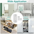 thumbnail image 6 of Uxcell Door Edge Hole Filler Plate, 2.22" x 1" Stainless Steel Deadbolt Strike Plate Round Corner Door Hole Blank Cover Plates with Screws for Fixing Wooden Doors, Silver, 6 of 6