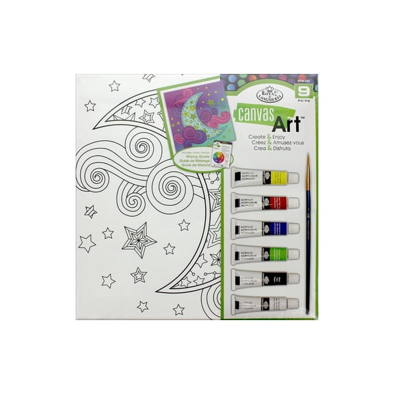 Royal & Langnickel Canvas Artâ„¢ Painting Art Set - 9pc