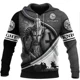 thumbnail image 3 of Sudadera con capucha de los Caballeros Templarios para hombre, sudadera de gran tamaño con estampado 3D, nueva moda 2024, chaqueta holgada, jersey, ropa de calle informal con capucha, 3 of 4