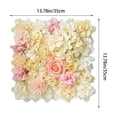 thumbnail image 6 of Artificial Flower Wall Panel Purple White Champagne Floral Backdrop for Wedding Party Photo Booth Decor, 24x16in Silk Rose Flower Wall, 6 of 6