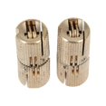 thumbnail image 1 of 4 Pcs Spring Hinges Barrel Hinges Gate Furniture Hinges Concealed Craft Hinges-Golden-2.6X1cm, 1 of 3