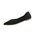 thumbnail image 2 of YOUYEDIAN Womens Flat Shoes Dress Slip on Non Slip Loafers Spring Summer Business Walking Shoes Comfortable Closed Toe Orthopedic Shoes (Black), 2 of 8