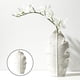 thumbnail image 4 of Jarrón de cerámica para decoración del hogar, florero blanco con superficie texturizada. L, 4 of 9