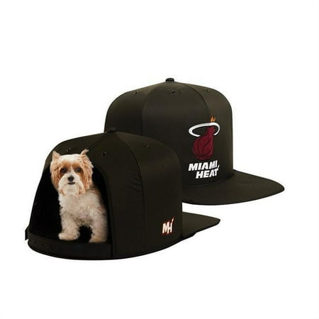 UPC: 0887786003025 | Black Miami Heat Small Pet Nap Cap Dog Bed