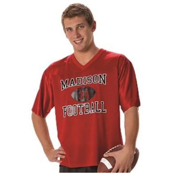 Alleson Athletic B42985677 Fanwear Football Jersey, Purple - 2XL