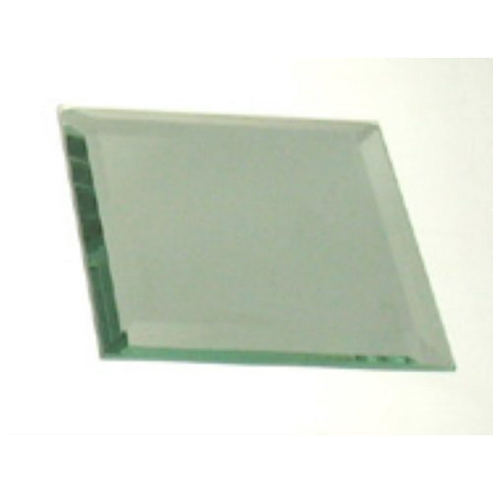 Small Square Shaped Faceted Decorative Glass Mirror Plate