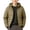 A14 Khaki, variant on Trikvn Teen Boys Winter Puffer Jacket with Hood Water-Resistant Lightweight Packable Quilted Coat Full-Zip Warm Outerwear School Travel and Outdoor Play