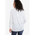 thumbnail image 3 of Ellos Women's Button Placket Popover Tunic Tunic, 3 of 6