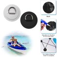 thumbnail image 3 of HUGFEGWE 12Pcs D Rings for PVC Inflatable Boat, Stainless Steel D-Ring Circular Patch Round Pad D Ring PVC Patch Canoe Raft Dinghy Kayak Surfboard Paddle Deck Accessories, White/Black, NO U2537-6445, 3 of 7