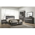 thumbnail image 1 of Nerta Gray/Silver Storage Platform Bedroom Set Special Queen 3 Piece: Bed, Dresser, Mirror, 1 of 1
