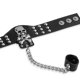 thumbnail image 4 of GOOHOCHY Pulsera de cuero estilo punk vintage para hombre, con diseño de calavera y cadena, color negro, 4 of 8