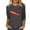 B-Gray, variant on GERsome American Flag T-Shirts for Women 3/4 Sleeve Crew Neck 4th of July USA Patriotic Casual Graphic Tees Summer Loose Fit Pullover Tops S-2XL
