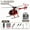 Red, variant on C189 Bird-Scale RC Helicopter - 200M Range, Auto Hover, Crash Resistant, 10 Min Flight, Beginner Friendly with 2.4G Remote
