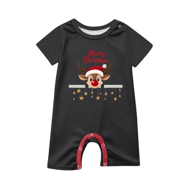 Pyjama de Noël pour Enfants Pantalon de Pyjama de Noël Décontracté Quotidien Fête