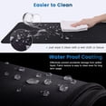 thumbnail image 5 of Large Mouse Pad, Gaming Mouse Pad, XL Big Computer Keyboard Mat Extended Laptop Desk Pad with Micro-Weave Cloth, Non-Slip Mousepad with Stitched Edges for Working/Gaming (31.5x11.8in)- Black, 5 of 6