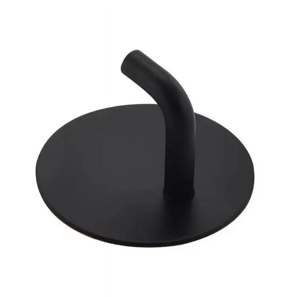 Ganchos adhesivos negros YONGSHENG Paquete de 8 ganchos de pared adhesivos 15 lb