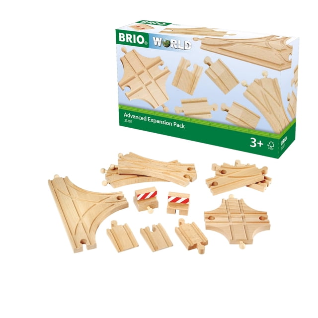 Vias De Tren Madera Brio World 33307 Expansion 11pzs
