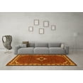 thumbnail image 3 of Ahgly Company Machine Washable Indoor Rectangle Persian Yellow Traditional Area Rugs, 5' x 7', 3 of 4